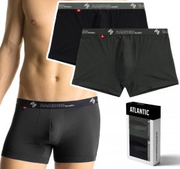 Bokserki męskie BAMBUSOWE 2-PAK szorty ATLANTIC 2MH-1187 - XXL