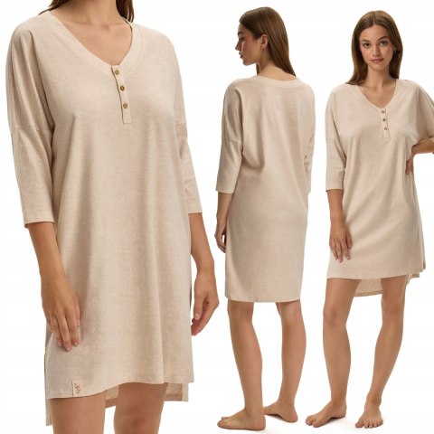 Koszula nocna damska BAWEŁNIANA sukienka HENDERSON FAIDA - XL Koszula nocna damska BAWEŁNIANA sukienka HENDERSON FAIDA - XL