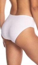 Majtki Damskie Bawełniane Figi Bikini 3 PARY Klasyczne LAMA Białe - M