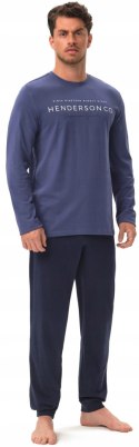 Piżama męska 100% BAWEŁNA z długim rękawem HENDERSON JUMPER - XL
