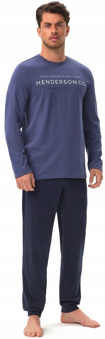 Piżama męska 100% BAWEŁNA z długim rękawem HENDERSON JUMPER - XL Piżama męska 100% BAWEŁNA z długim rękawem HENDERSON JUMPER - XL
