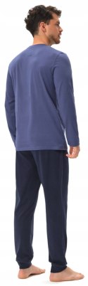 Piżama męska 100% BAWEŁNA z długim rękawem HENDERSON JUMPER - XL
