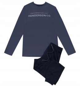 Piżama męska 100% BAWEŁNA z długim rękawem HENDERSON JUMPER - L