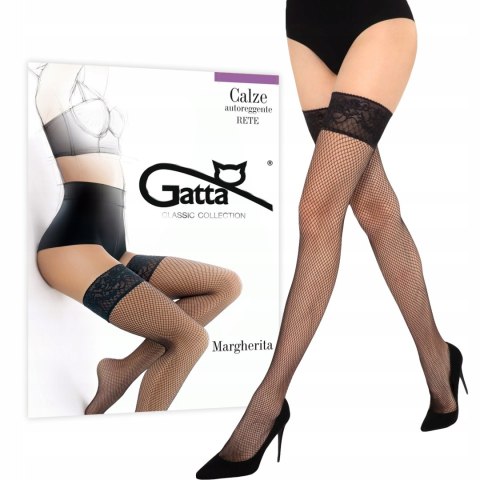 Pończochy samonośne kabaretki szeroka koronka GATTA MARGHERITA - 1/2
