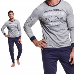 PIŻAMA męska długi rękaw HENDERSON 37307-90X - XXL