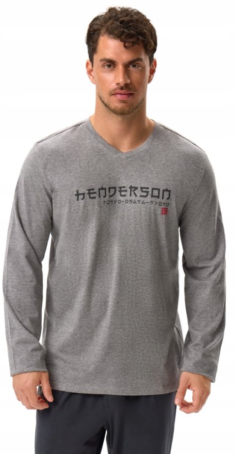 Piżama męska BAWEŁNIANA z długim rękawem HENDERSON JAPAN - XL