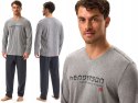 Piżama męska BAWEŁNIANA z długim rękawem HENDERSON JAPAN - XL