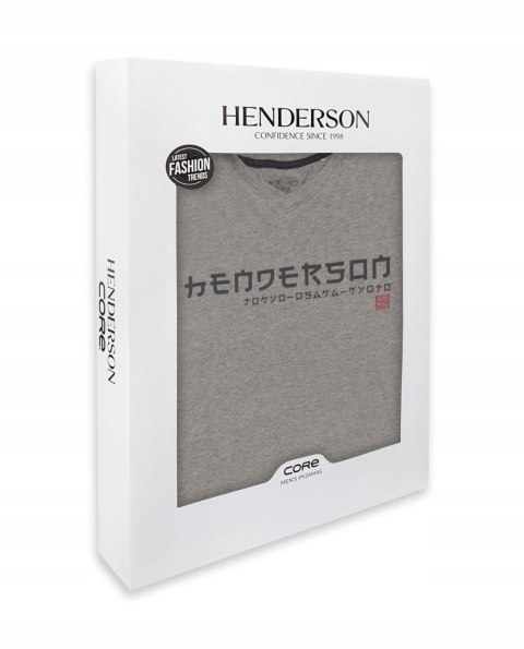 Piżama męska BAWEŁNIANA z długim rękawem HENDERSON JAPAN - XL