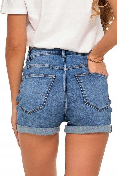 Modne spodenki damskie jeansowe krótkie SZORTY na lato MORAJ - 3XL