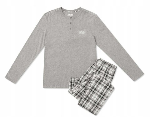 Piżama męska długi rękaw bawełna HENDERSON - XL Piżama męska długi rękaw bawełna HENDERSON - XL