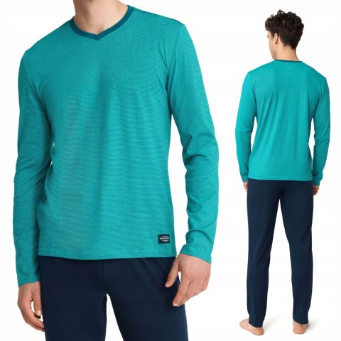Piżama męska długi rękaw bawełna HENDERSON - XL Piżama męska długi rękaw bawełna HENDERSON - XL