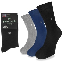 Skarpety męskie garniturowe PIERRE CARDIN 3 PARY - 43-46