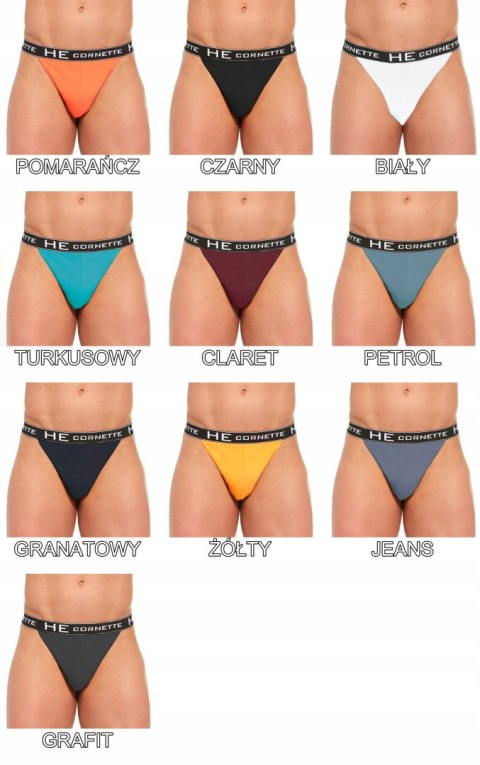 Slipy Męskie CORNETTE TANGA High Emotion - r. XL