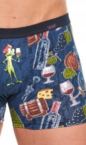 Bokserki męskie z NADRUKIEM szorty bawełniane CORNETTE TATTOO 211 - M