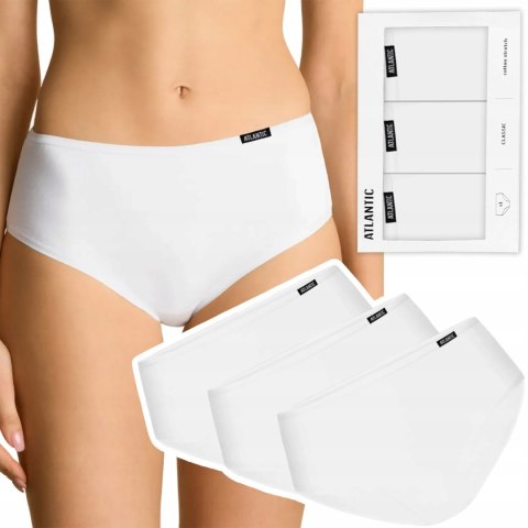 Majtki damskie bawełniane 3 PARY figi klasyczne ATLANTIC 3BLP-603 - XXL