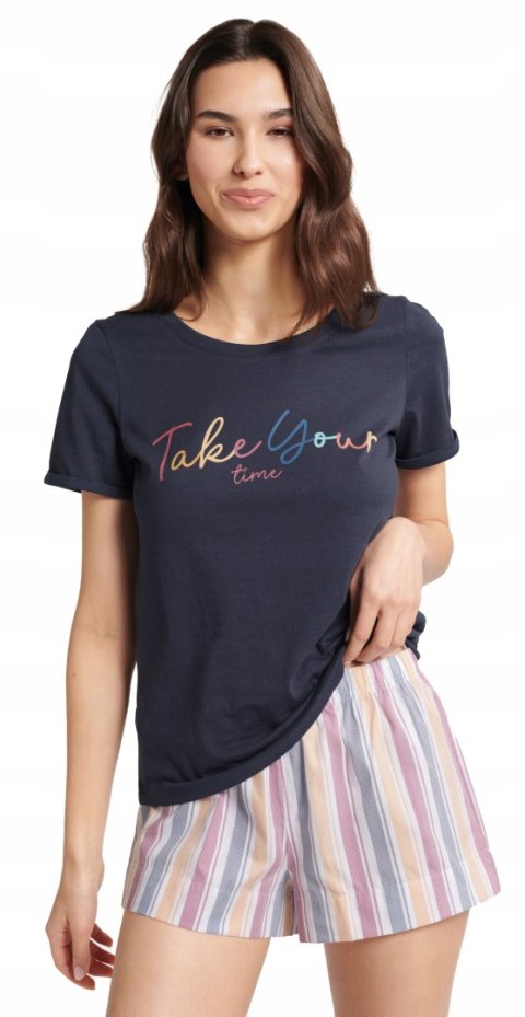 Piżama damska BAWEŁNIANA krótki rękaw HENDERSON M