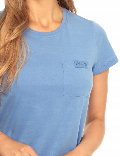 Piżama damska letnia BAWEŁNIANA z krótkim rękawem HENDERSON AVA - L