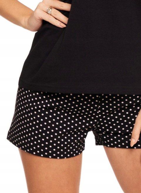 Piżama damska z krótkim rękawem i nadrukiem bawełniana MORAJ - S