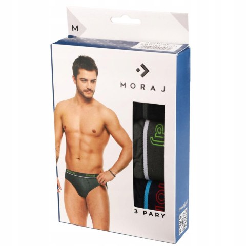 Slipy męskie 100% bawełna majtki MORAJ 3-PAK - 3XL