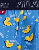 Bokserki męskie 2 PARY dopasowane w kaczki ATLANTIC 2MH-066 - XL