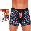 Bokserki męskie z NADRUKIEM szorty bawełniane CORNETTE TATTOO 200 - M