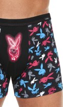 Bokserki męskie z NADRUKIEM szorty bawełniane CORNETTE TATTOO 200 - M