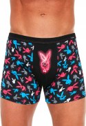 Bokserki męskie z NADRUKIEM szorty bawełniane CORNETTE TATTOO 200 - M
