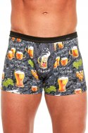 Bokserki męskie z NADRUKIEM szorty bawełniane CORNETTE TATTOO 201 - XL