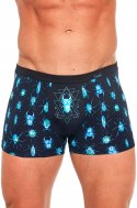 Bokserki męskie z NADRUKIEM szorty bawełniane CORNETTE TATTOO 202 - M