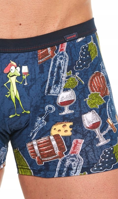 Bokserki męskie z NADRUKIEM szorty bawełniane CORNETTE TATTOO 211 - XXL Bokserki męskie z NADRUKIEM szorty bawełniane CORNETTE TATTOO 211 - XXL