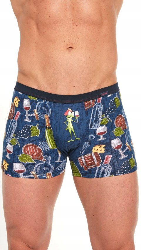 Bokserki męskie z NADRUKIEM szorty bawełniane CORNETTE TATTOO 211 - XL