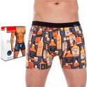 Bokserki męskie z NADRUKIEM szorty bawełniane CORNETTE TATTOO 228 - XL Bokserki męskie z NADRUKIEM szorty bawełniane CORNETTE TATTOO 228 - XL