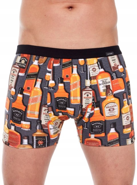 Bokserki męskie z NADRUKIEM szorty bawełniane CORNETTE TATTOO 228 - L Bokserki męskie z NADRUKIEM szorty bawełniane CORNETTE TATTOO 228 - L