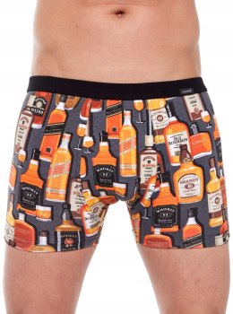 Bokserki męskie z NADRUKIEM szorty bawełniane CORNETTE TATTOO 228 - M