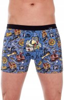 Bokserki męskie z NADRUKIEM szorty bawełniane CORNETTE TATTOO 230 - XL Bokserki męskie z NADRUKIEM szorty bawełniane CORNETTE TATTOO 230 - XL