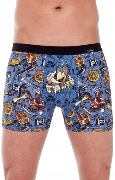 Bokserki męskie z NADRUKIEM szorty bawełniane CORNETTE TATTOO 230 - XL Bokserki męskie z NADRUKIEM szorty bawełniane CORNETTE TATTOO 230 - XL