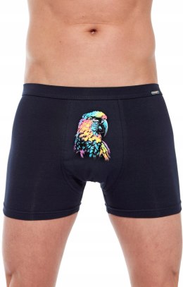 Bokserki męskie z NADRUKIEM szorty bawełniane CORNETTE TATTOO 231 - M