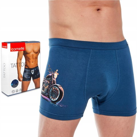 Bokserki męskie z NADRUKIEM szorty bawełniane CORNETTE TATTOO 232 - M Bokserki męskie z NADRUKIEM szorty bawełniane CORNETTE TATTOO 232 - M