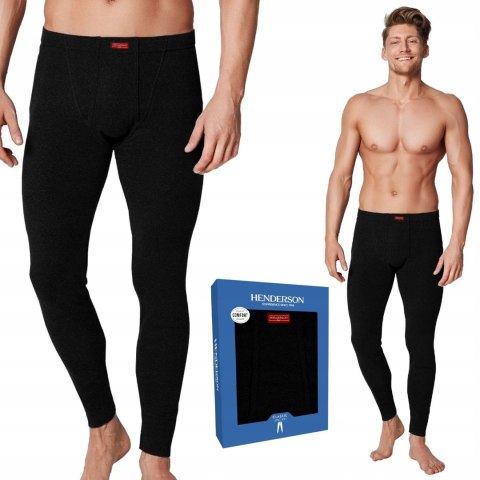 HENDERSON KALESONY MĘSKIE 100% bawełna 4862 - czarny - XXL HENDERSON KALESONY MĘSKIE 100% bawełna 4862 - czarny - XXL
