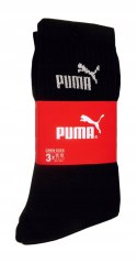 Skarpety długie sportowe 3-PAK czarne PUMA CREW SOCK - 35-38