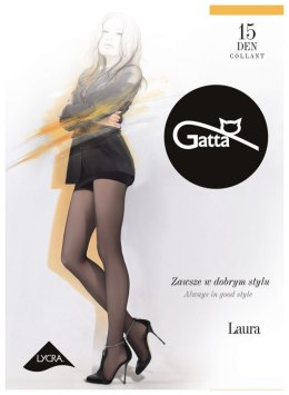 Gatta LAURA - Rajstopy damskie Lycra półmat 15 DEN