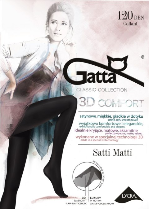 Gatta SATTI MATTI 120 - Rajstopy damskie 3D 120 DEN Gatta SATTI MATTI 120 - Rajstopy damskie 3D 120 DEN