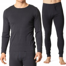 Komplet bawełniany termoaktywny męski koszulka i kalesony ATLANTIC - XL