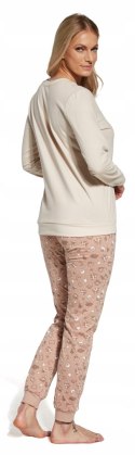 Piżama Damska Bawełniana CORNETTE długi rękaw - S