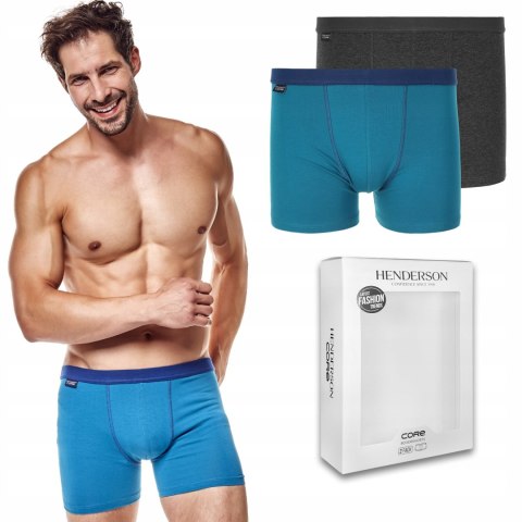 Bokserki męskie 2 PAK SZORTY HENDERSON 36191 - M Bokserki męskie 2 PAK SZORTY HENDERSON 36191 - M