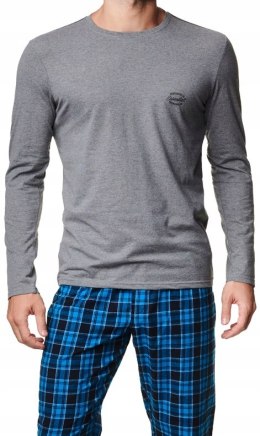 Piżama męska BAWEŁNIANA długi rękaw HENDERSON - XL