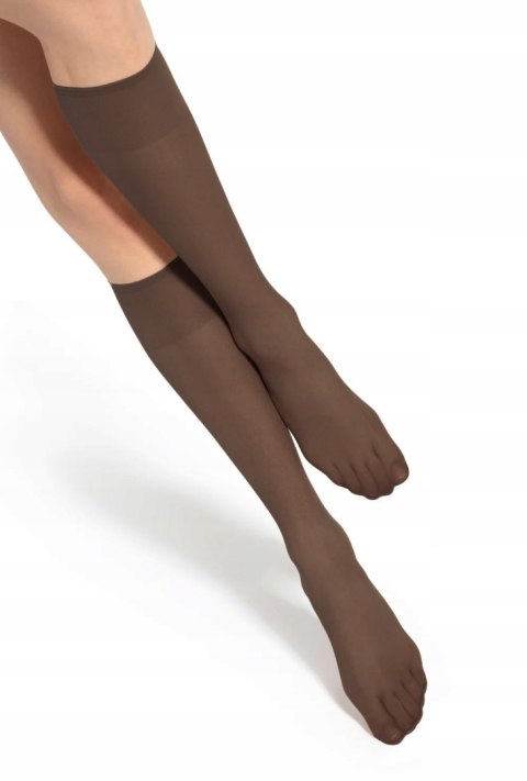 Podkolanówki 2 PARY GATTA LYCRA 15DEN moka Podkolanówki 2 PARY GATTA LYCRA 15DEN moka