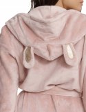 Szlafrok damski ciepły miękki z kapturem i wiązaniem w pasie HENDERSON L/XL