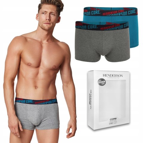 Bokserki męskie 2 PAK SZORTY HENDERSON 34945 - M Bokserki męskie 2 PAK SZORTY HENDERSON 34945 - M