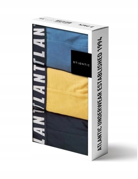 Bokserki męskie 3-PAK szorty ATLANTIC 3MH-011 - XL